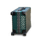 3 Piece Set 20" 24" 28 Inches Green Colour Aluminium Framed 3D Diamond ABS Hard Shell Without Zipper Luggage Zaappy.com