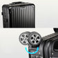 3 Piece Set 20" 24" 28 Inches Black Colour Aluminium Framed ABS Hard Shell Without Zipper TSA Luggage Zaappy.com