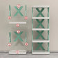 X Shaped Simple Standing 6 Layer Plastic Shoe Rack Zaappy