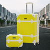 Corner Guard Yellow Lightweight ABS 20 Kg Luggage Bag + Beauty Case