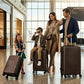 Zig Zag ABS Lightweight Luggage Bag With Double Spinner Wheel | 4 Piece Set 20, 24, 28, 32 Inches