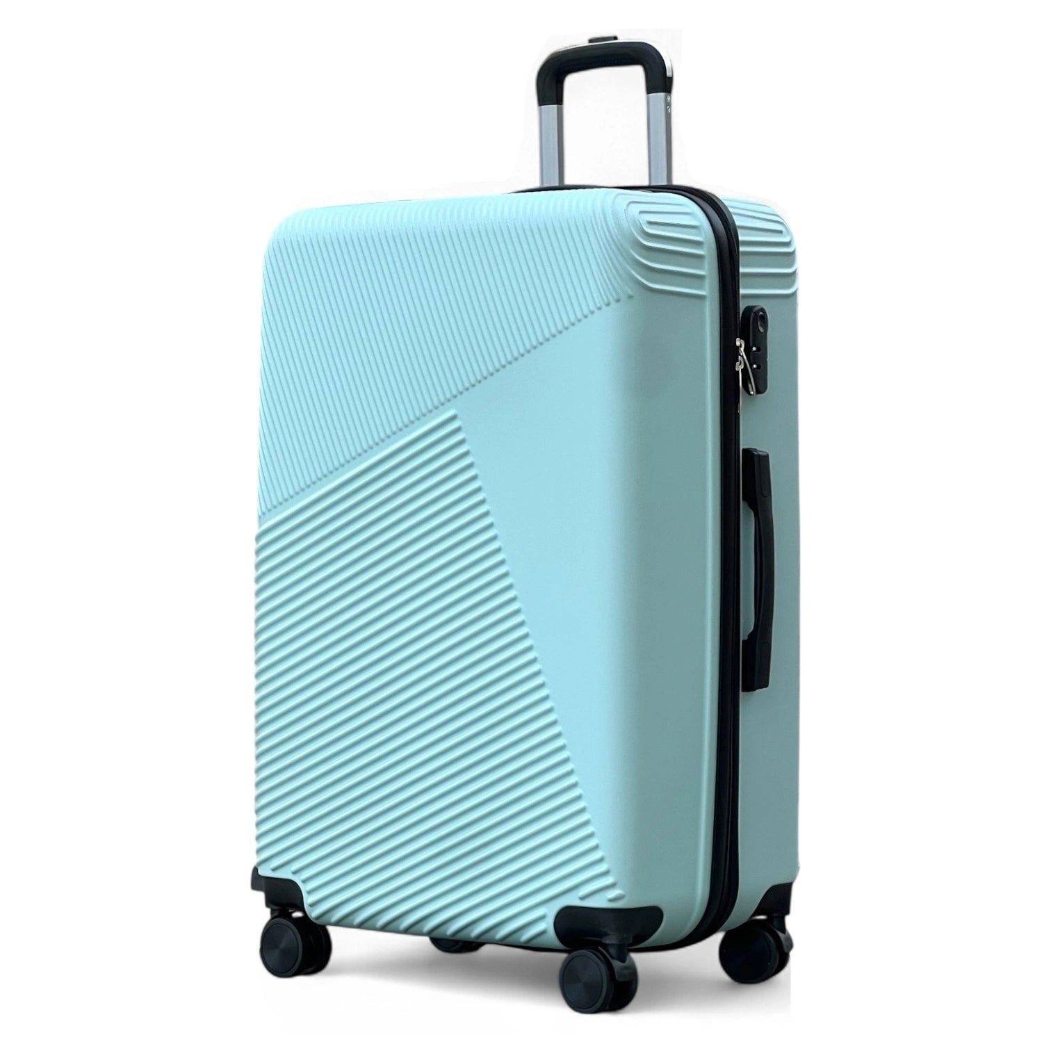 Zig Zag V3 28-Inch Hard Side Luggage Lightweight ABS Suitcase with Spinner Wheels