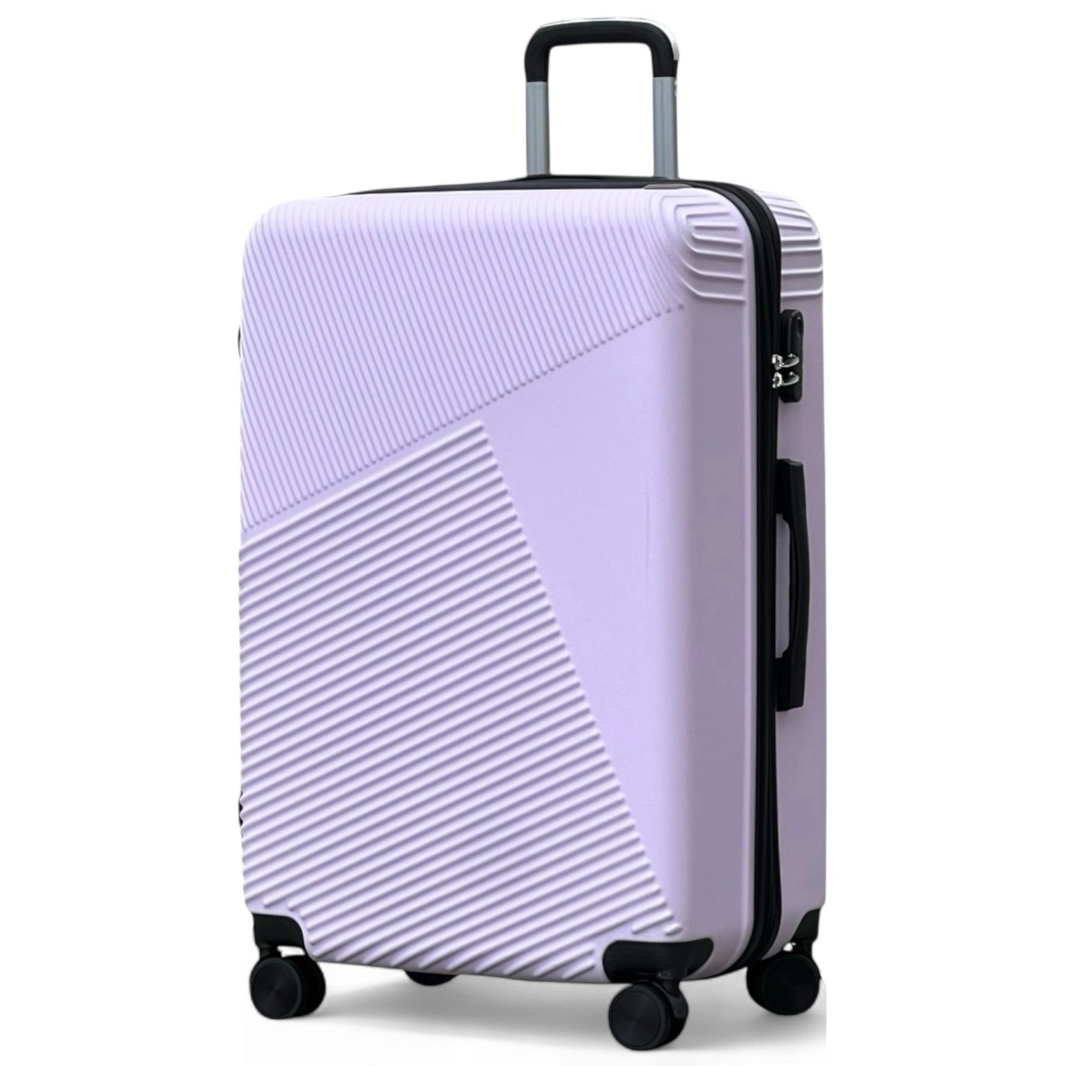Zig Zag V3 Set of 3 Hard Side Luggage Lightweight ABS Suitcase with Spinner Wheels