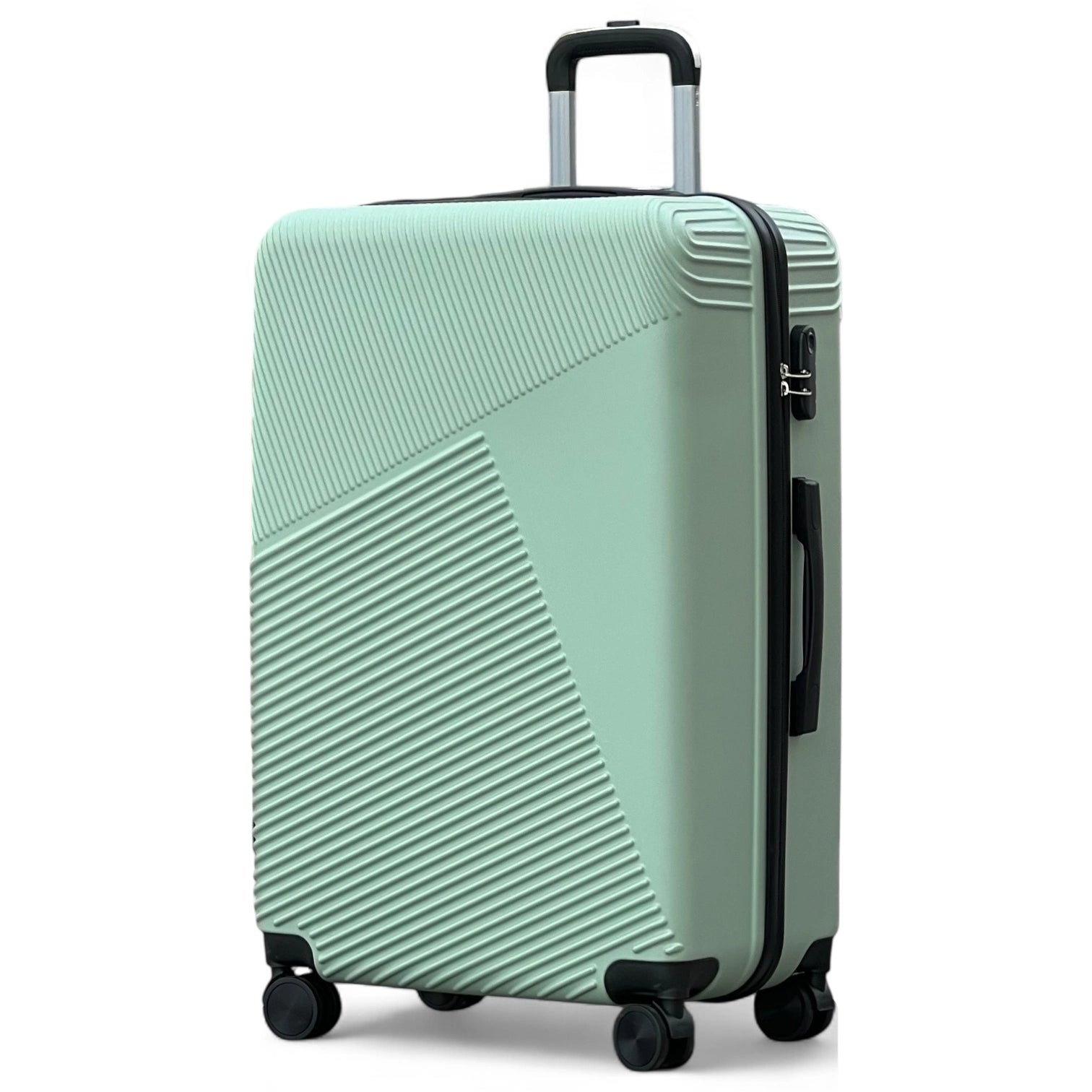 Zig Zag V3 Set of 3 Hard Side Luggage Lightweight ABS Suitcase with Spinner Wheels