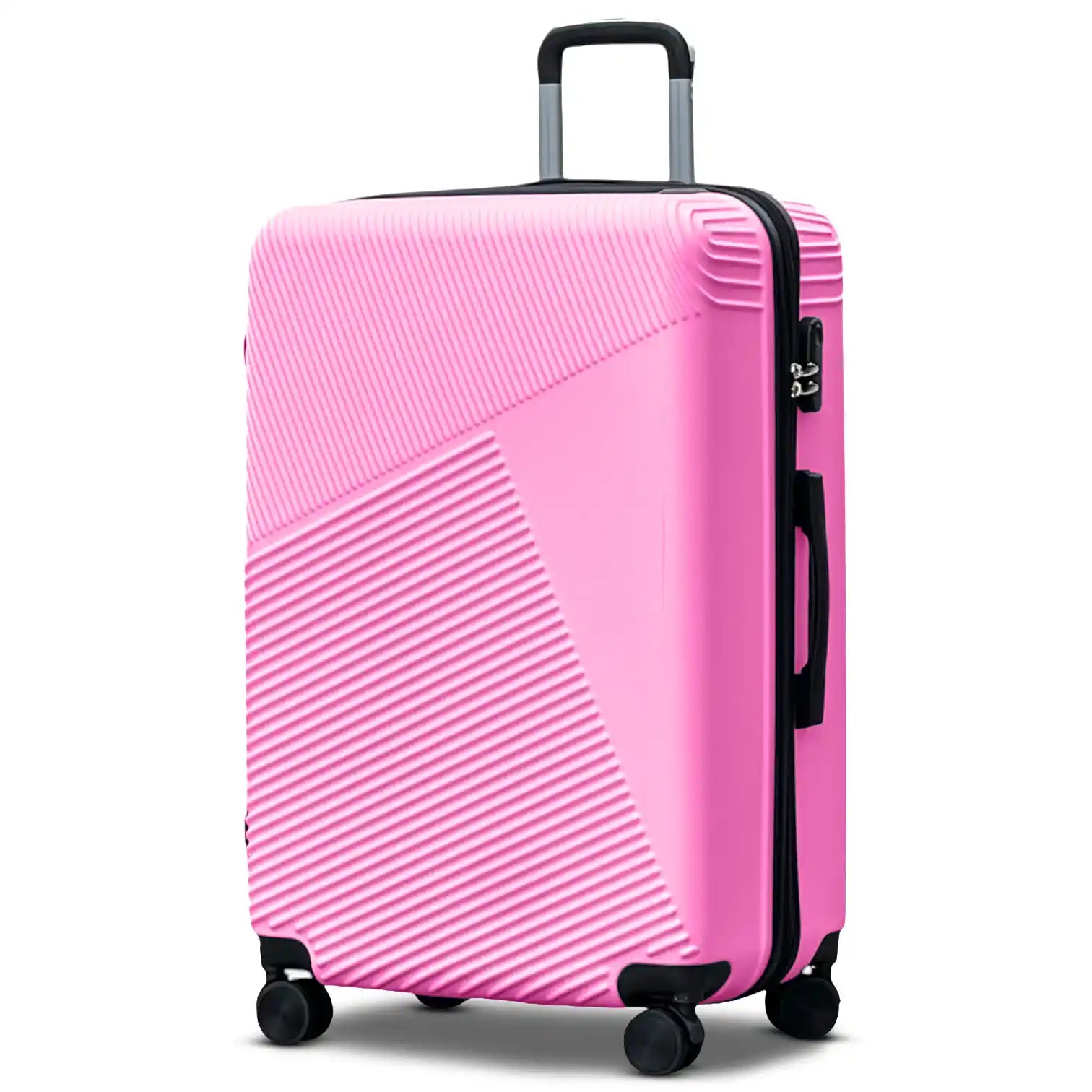 Zig Zag V3 Set of 3 Hard Side Luggage Lightweight ABS Suitcase with Spinner Wheels