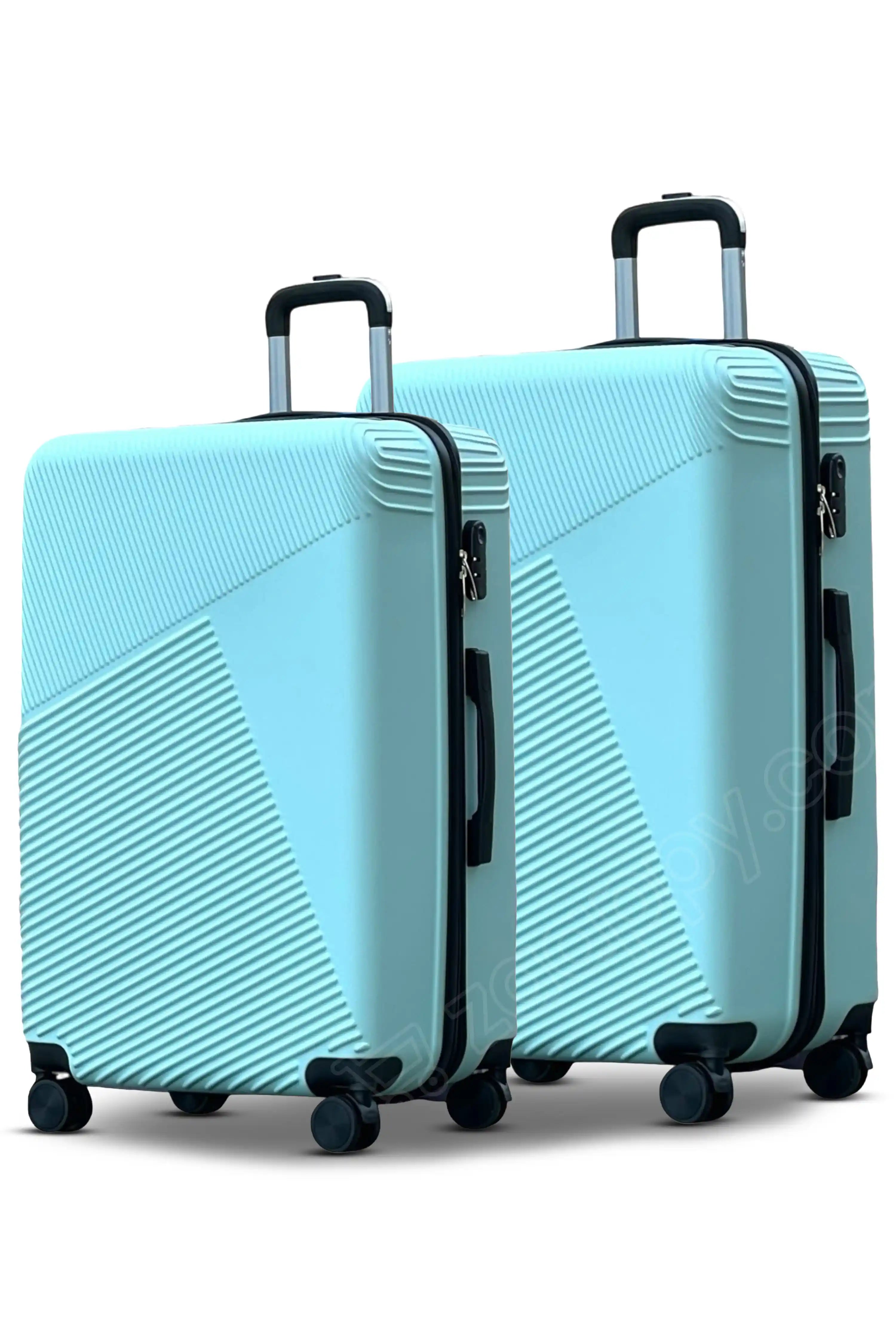 Zig Zag V3 Hardside Lightweight ABS Luggage 2 Pcs Set | Carry-On & Checked Suitcase Combo