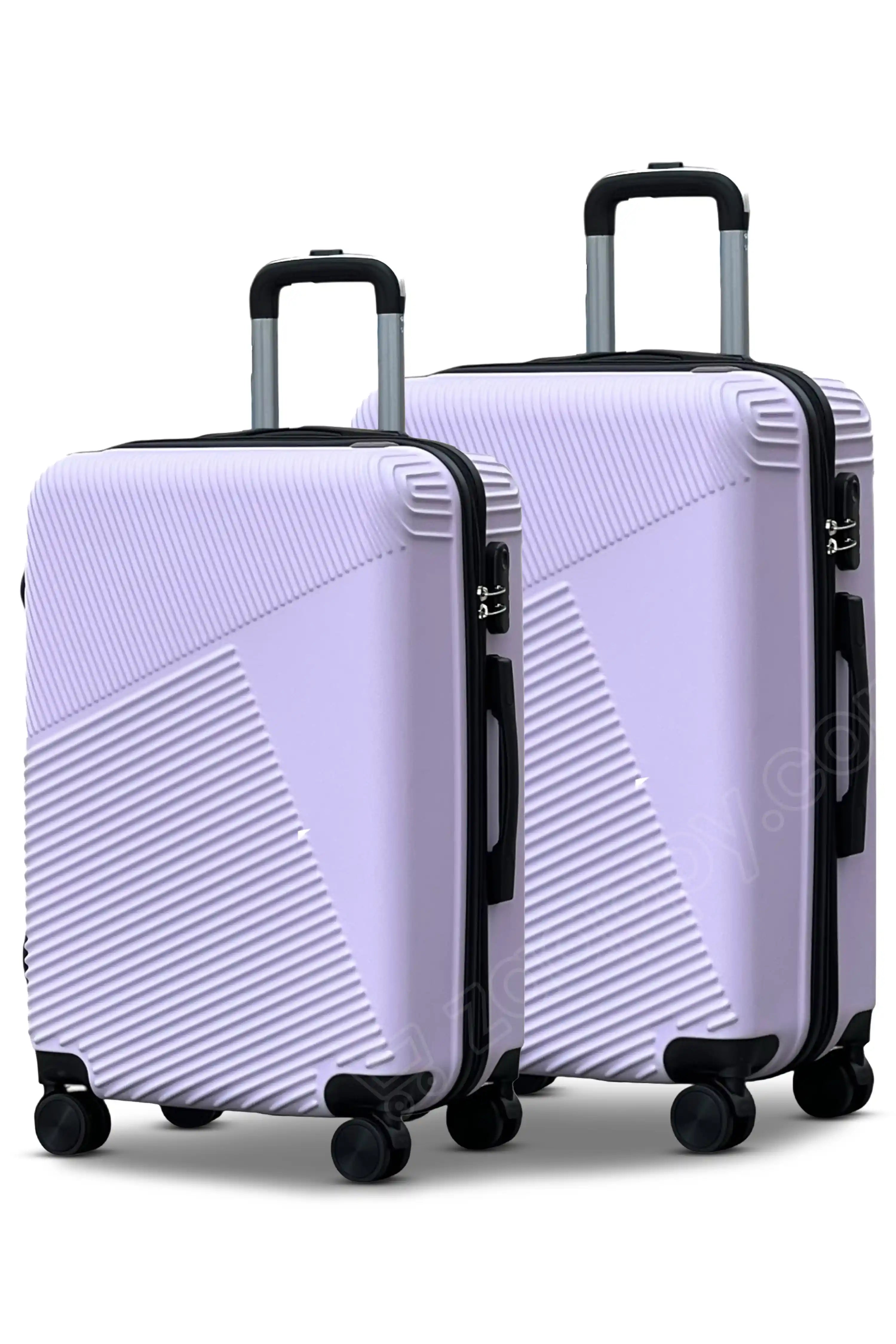 Zig Zag V3 Hardside Lightweight ABS Luggage 2 Pcs Set | Carry-On & Checked Suitcase Combo