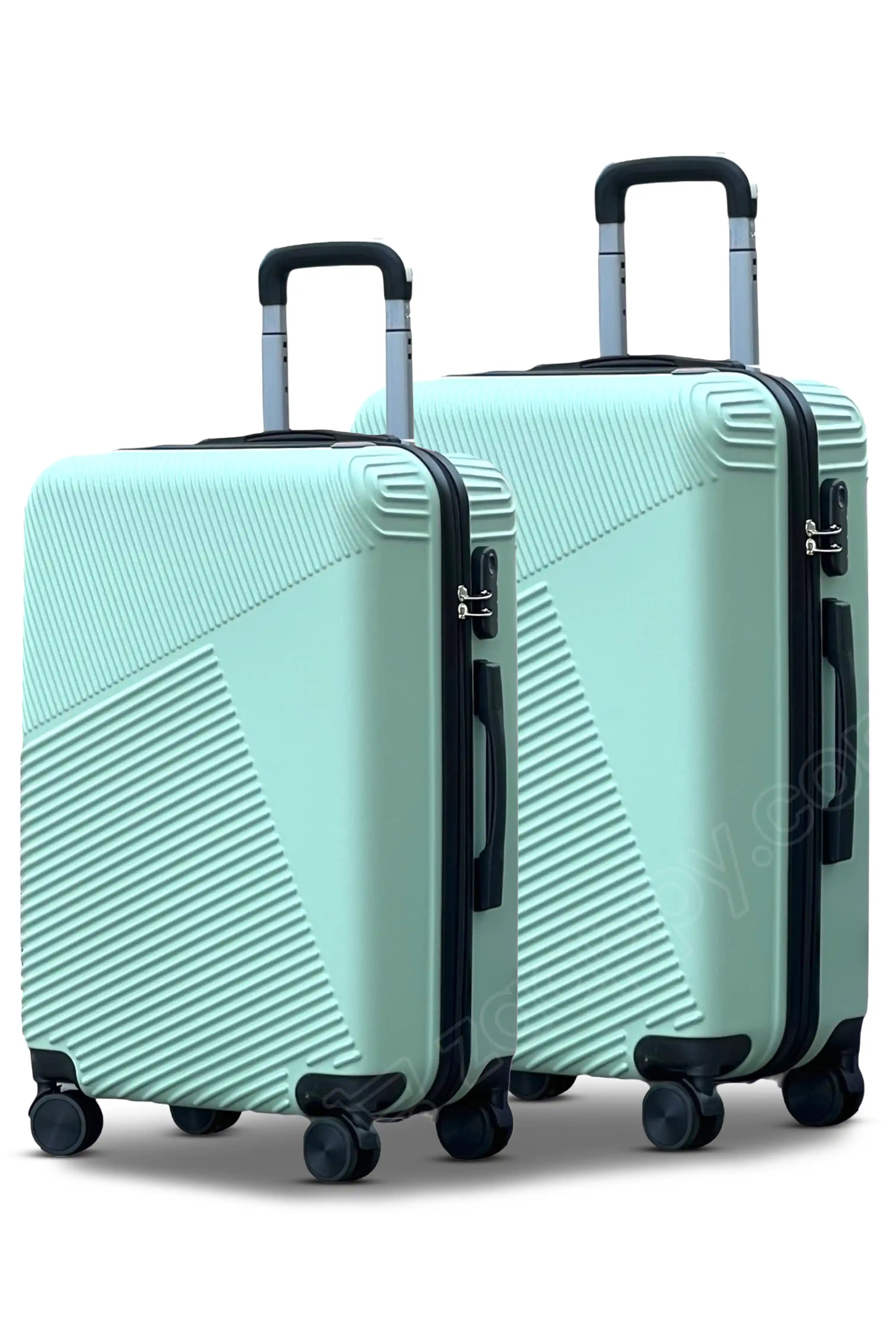 Zig Zag V3 Hardside Lightweight ABS Luggage 2 Pcs Set | Carry-On & Checked Suitcase Combo