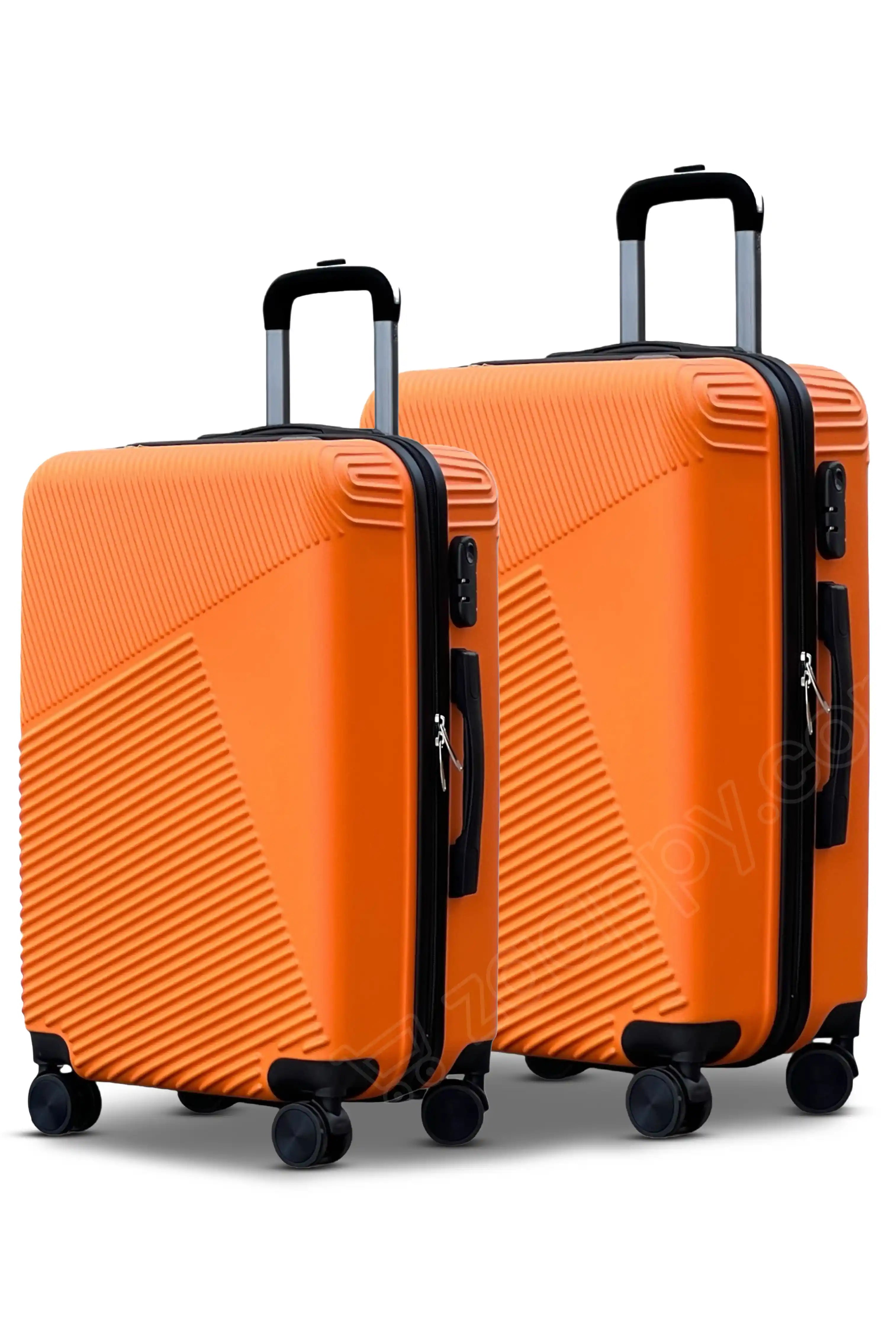 Zig Zag V3 Hardside Lightweight ABS Luggage 2 Pcs Set | Carry-On & Checked Suitcase Combo