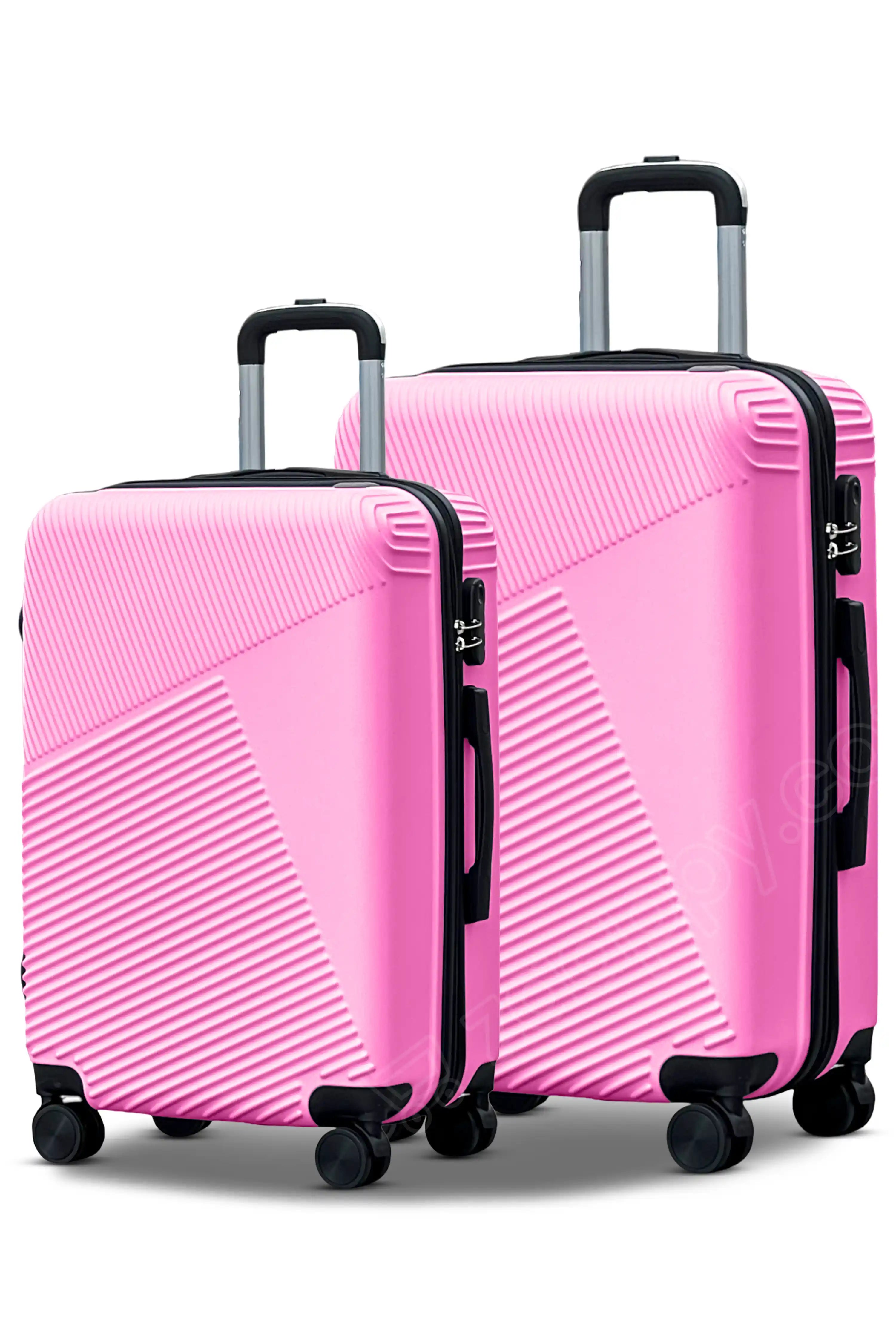 Zig Zag V3 Hardside Lightweight ABS Luggage 2 Pcs Set | Carry-On & Checked Suitcase Combo