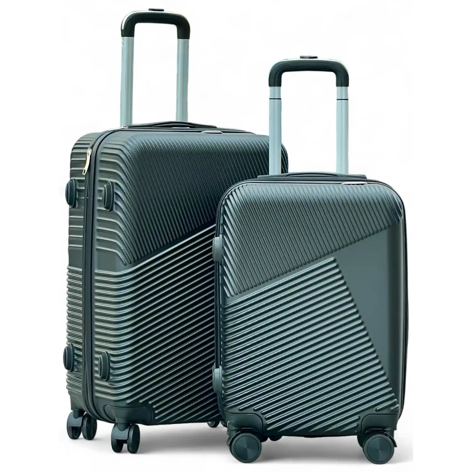 Zig Zag V3 Set of 3 Hard Side Luggage Lightweight ABS Suitcase with Spinner Wheels