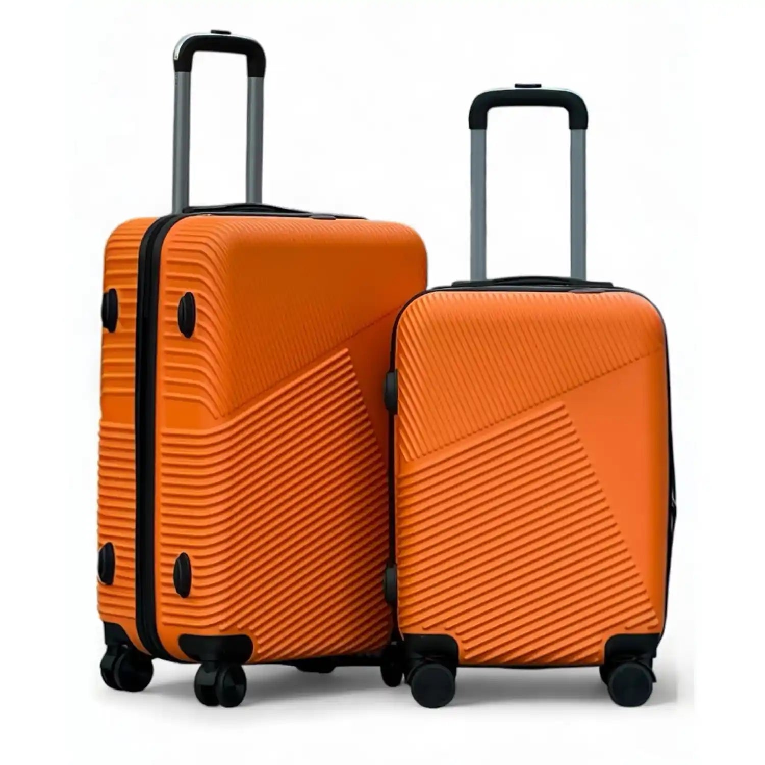 Zig Zag V3 Set of 3 Hard Side Luggage Lightweight ABS Suitcase with Spinner Wheels