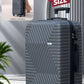 Zig Zag ABS Medium Size 24 Inch Luggage Bag | Cabin Size FREE | Lightweight ABS Travel Bags