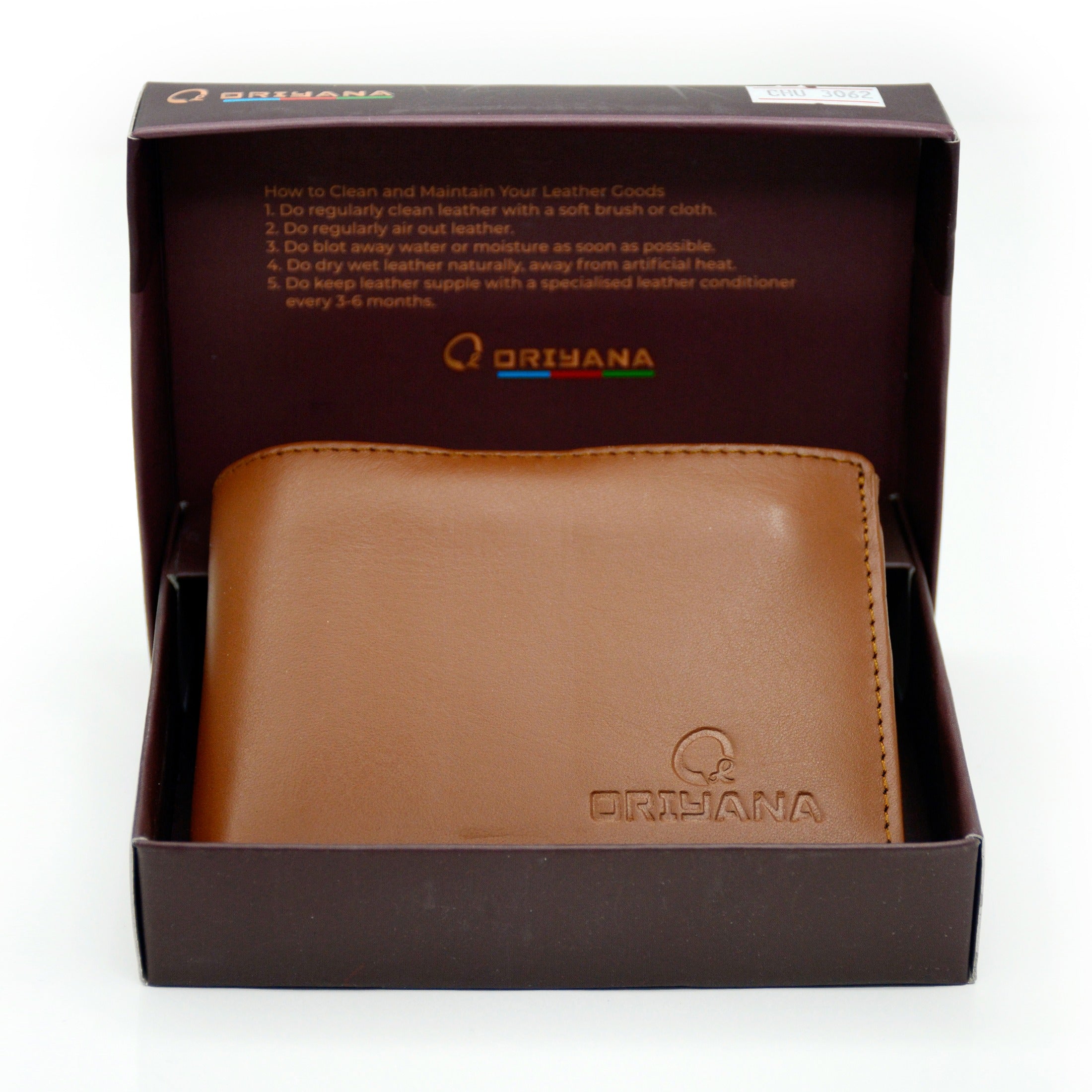 Oriyana Men's Genuine Leather RFID Blocking Wallet | LL 3062 Leather Wallet