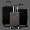 Black 4 Wheel ABS Luggage Yinton Cross Line | Carry On Baggage