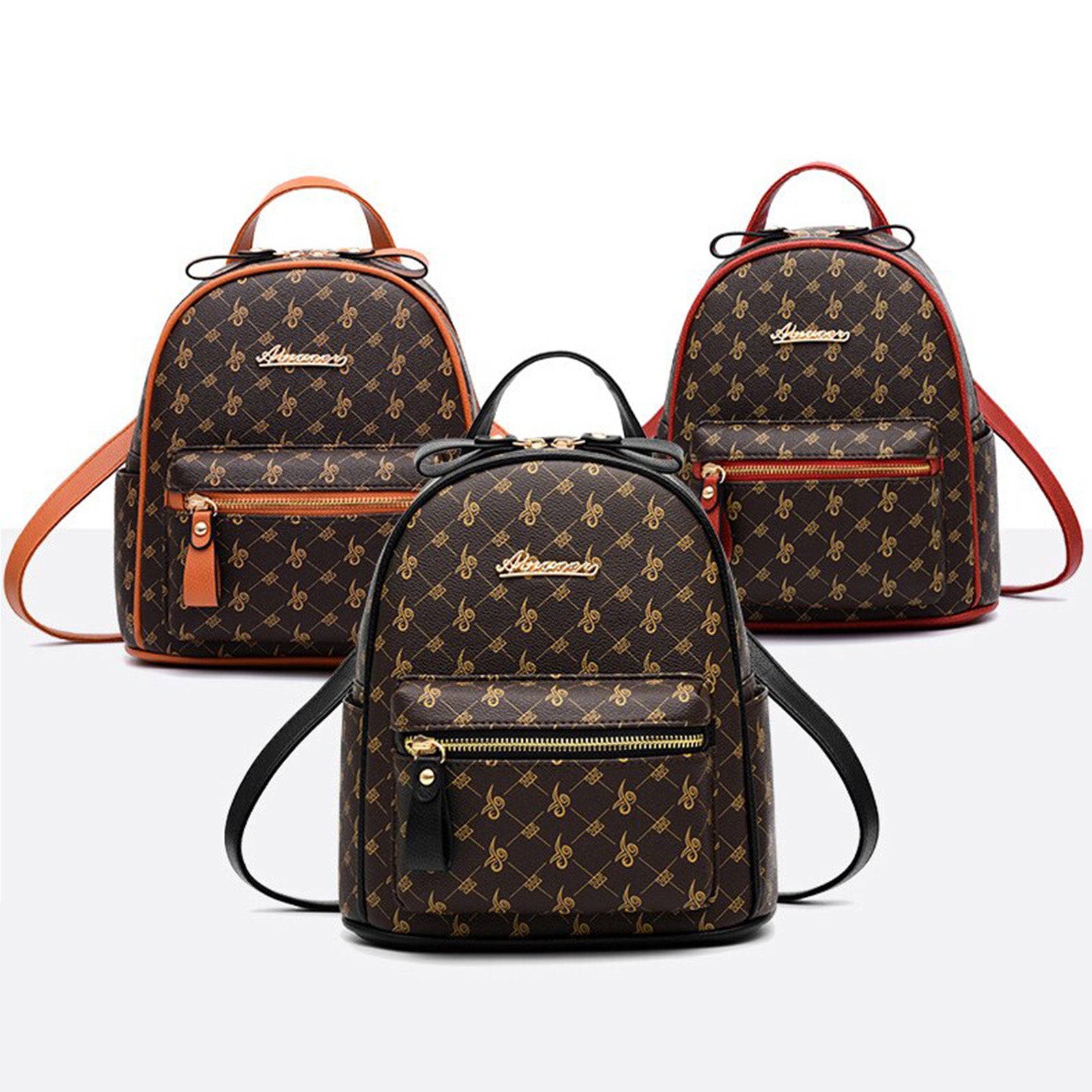 Luxury Fashion Small Backpack Alfa Women C2 | Printed Trendy Backpack Zaappy