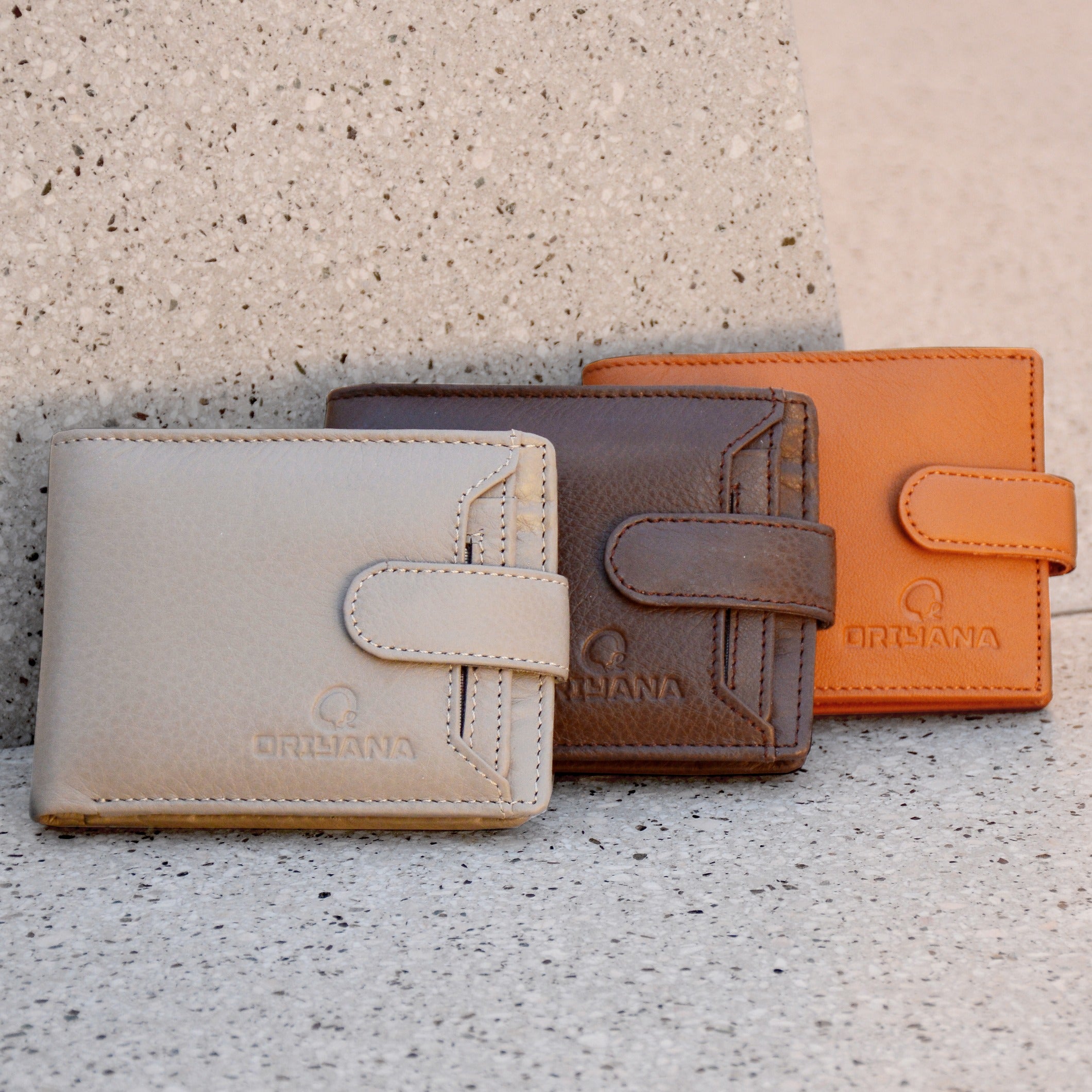 Men's Genuine Leather Wallet | 2 Fold Button Wallet WLT0002