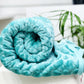 Soft Embossed Double Bed Blanket ZAAPPY BLUE