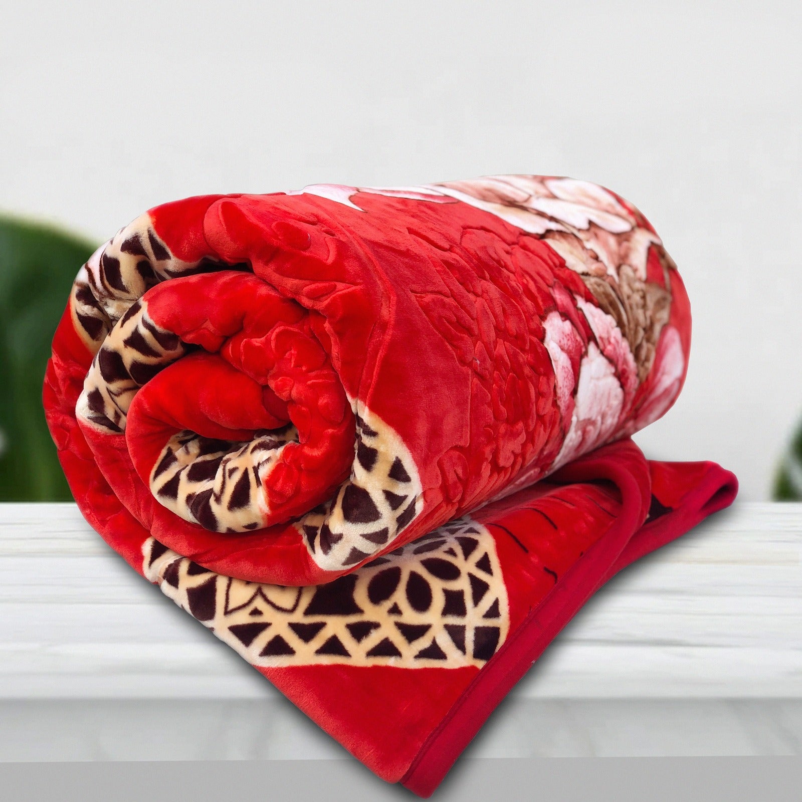 True Love Multi Colour Floral Print Soft King Size Winter Blanket 12 Kg