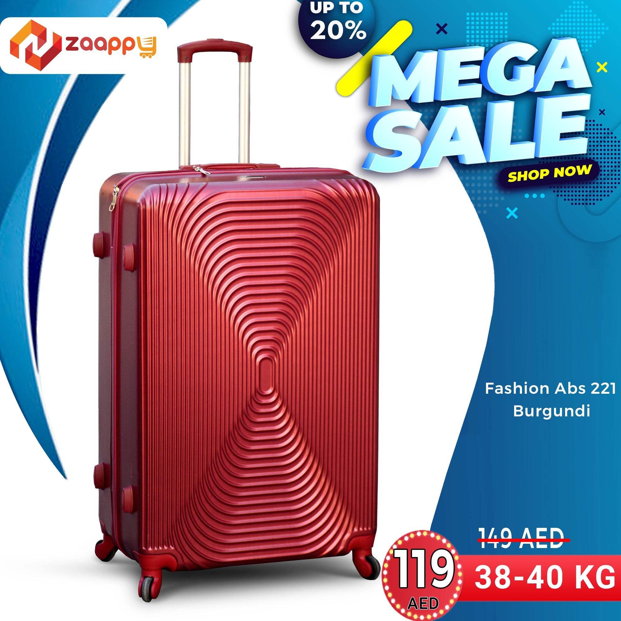 Mega Sale | Lightweight Fashion Abs Luggage | Hard Case | 38-40 Kg | 2 Year Warranty