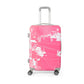 Printed Light Weight ABS Hard Case Luggage Plain Root Blue Pink