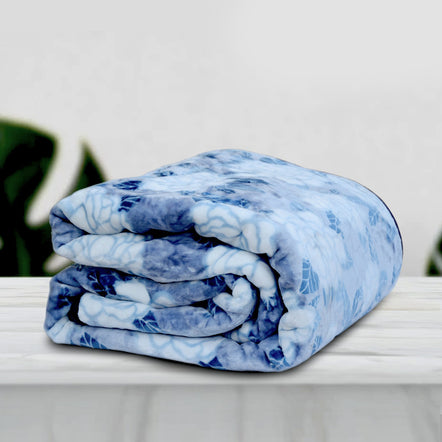 Fabric Printed Double Blanket For Heavy Winter | Donna Gold