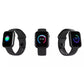 Smart Watch Men Sports | Wired Charger Type | Black and White strap Included Zaappy