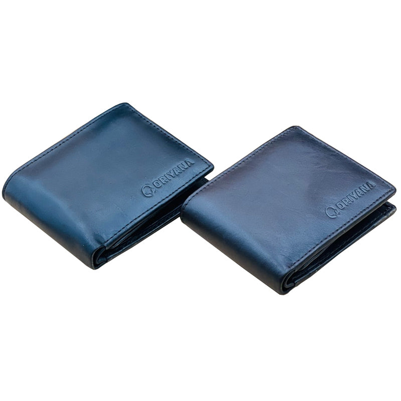 Flash Sale Men's Wallet Genuine Leather RFID Blocking Wallet Men's | LL 3012 Leather Wallet - LLWLLTBLCX