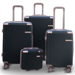 Luxury Lightweight Black ABS Luggage | Hard case Trolley Bag | 4 Pcs Full Set 7” 20” 24” 28 inches