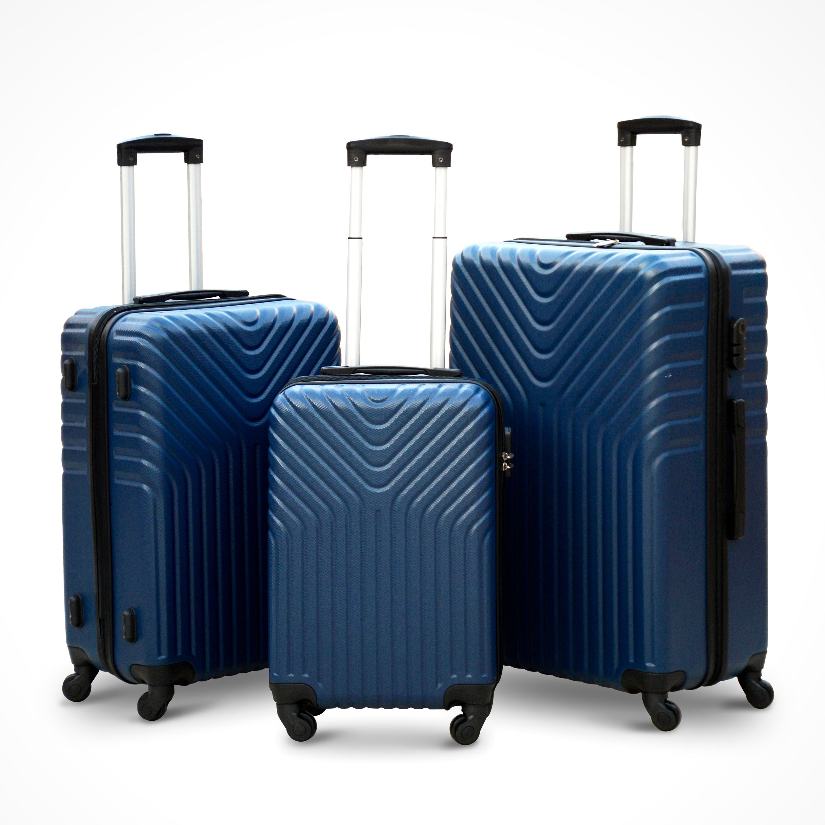 Si New Abs Light Weight Travel Luggage | 3 Pcs Set | Red| Tbl0002