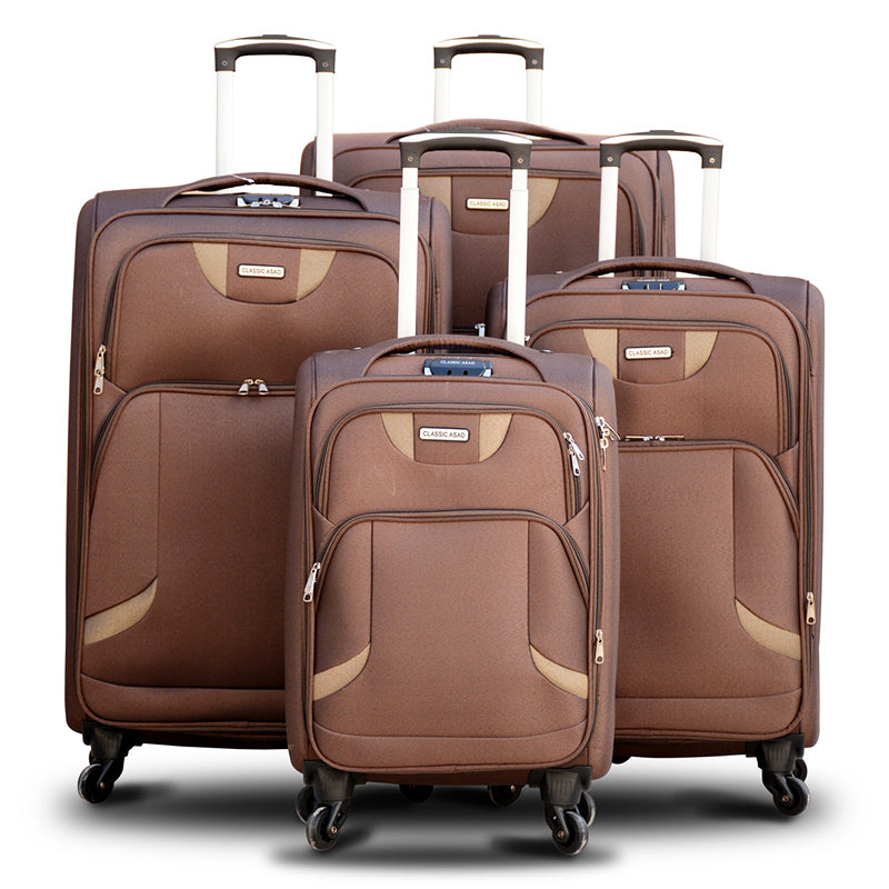 4 Wheels Soft Material Lightweight Luggage bags