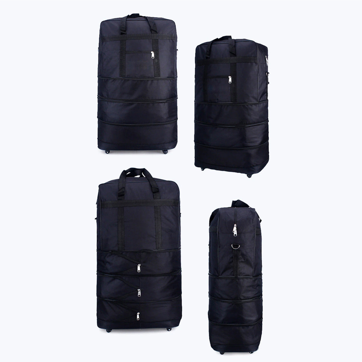 5 Wheel Storage Foldable Trolly Luggage Bag - Trending Storage Bag C2