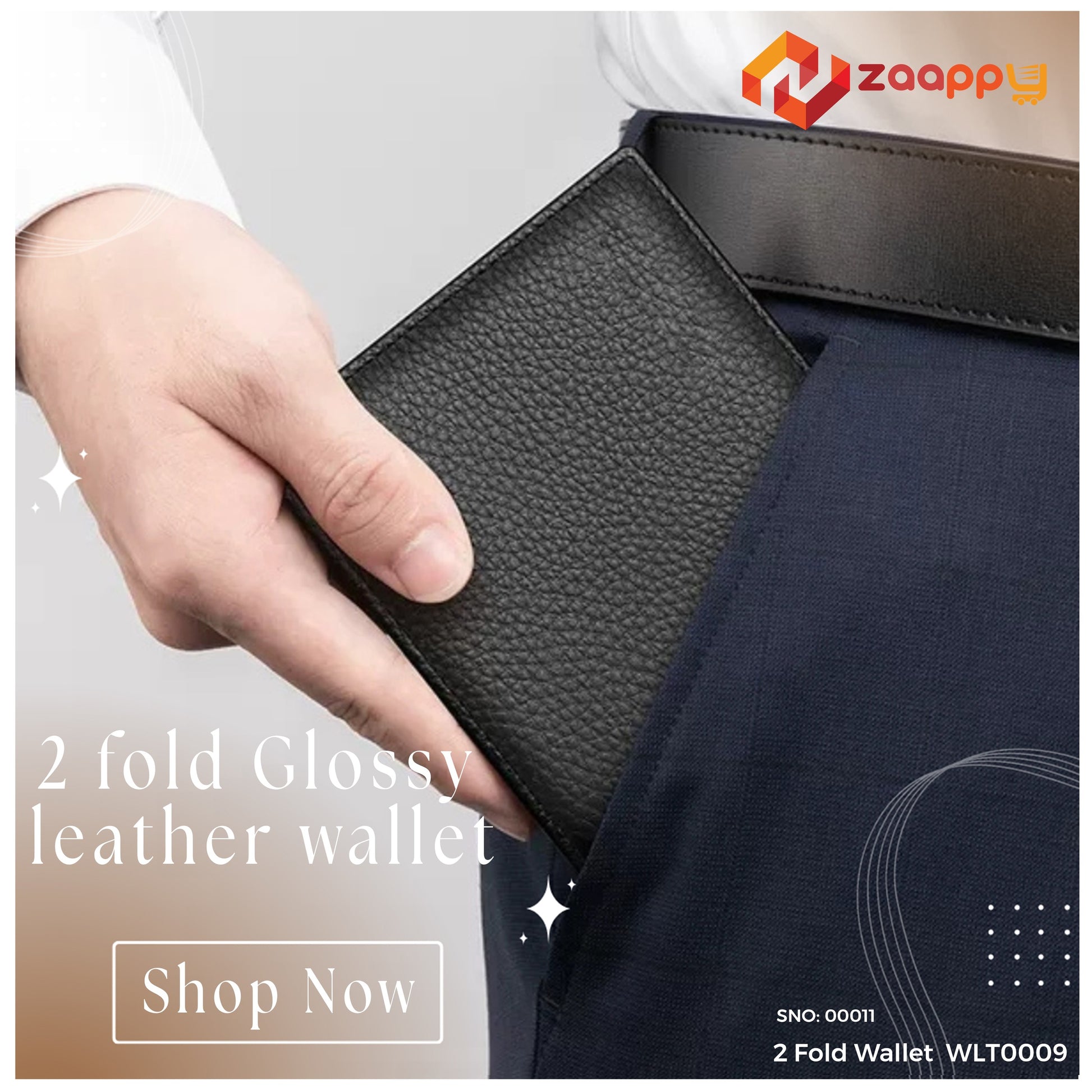 Oriyana Men's Genuine Leather Wallet | 2 Fold Wallet WLT0009 Zaappy