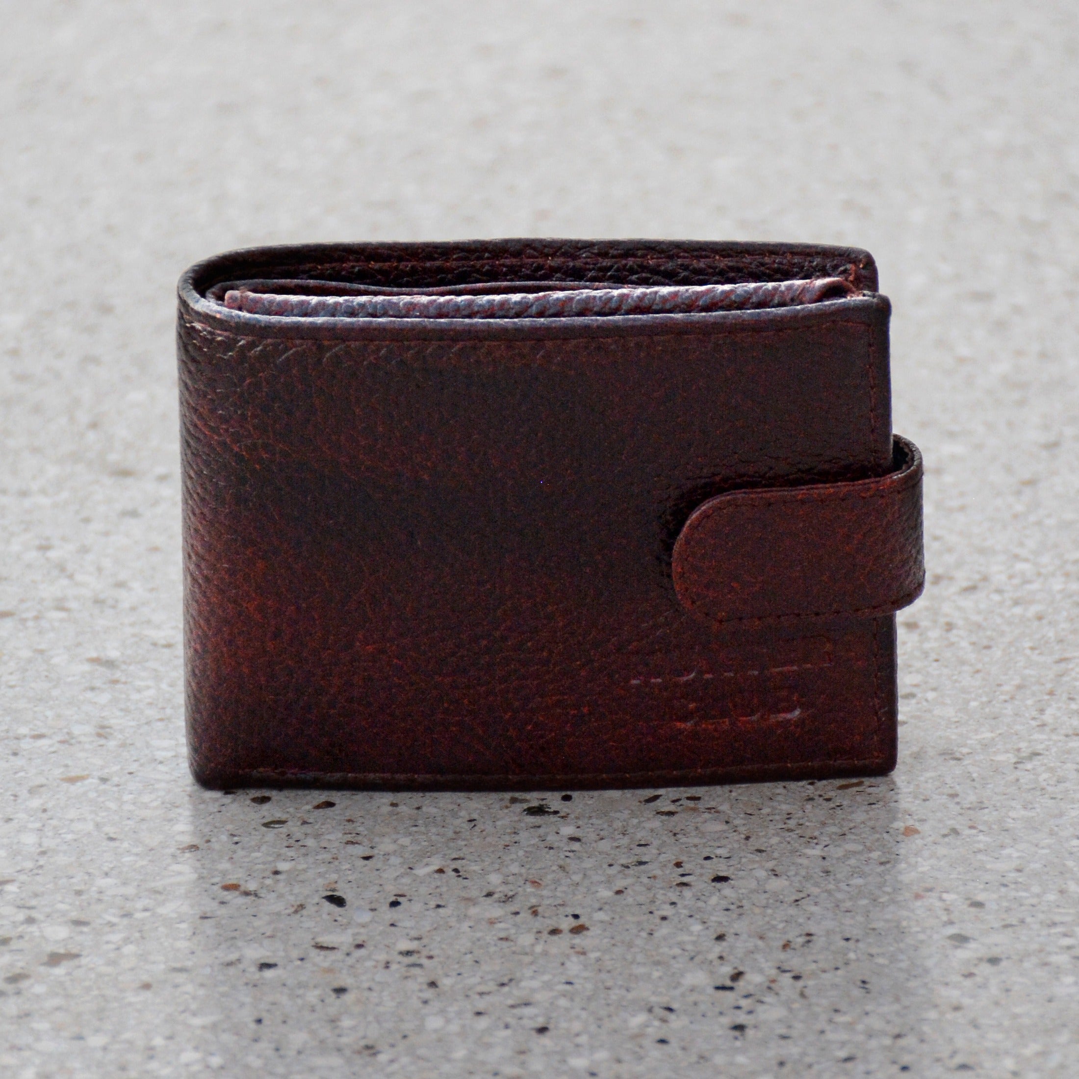 Men's Genuine Leather Wallet | 2 Fold Button Wallet WLT0003