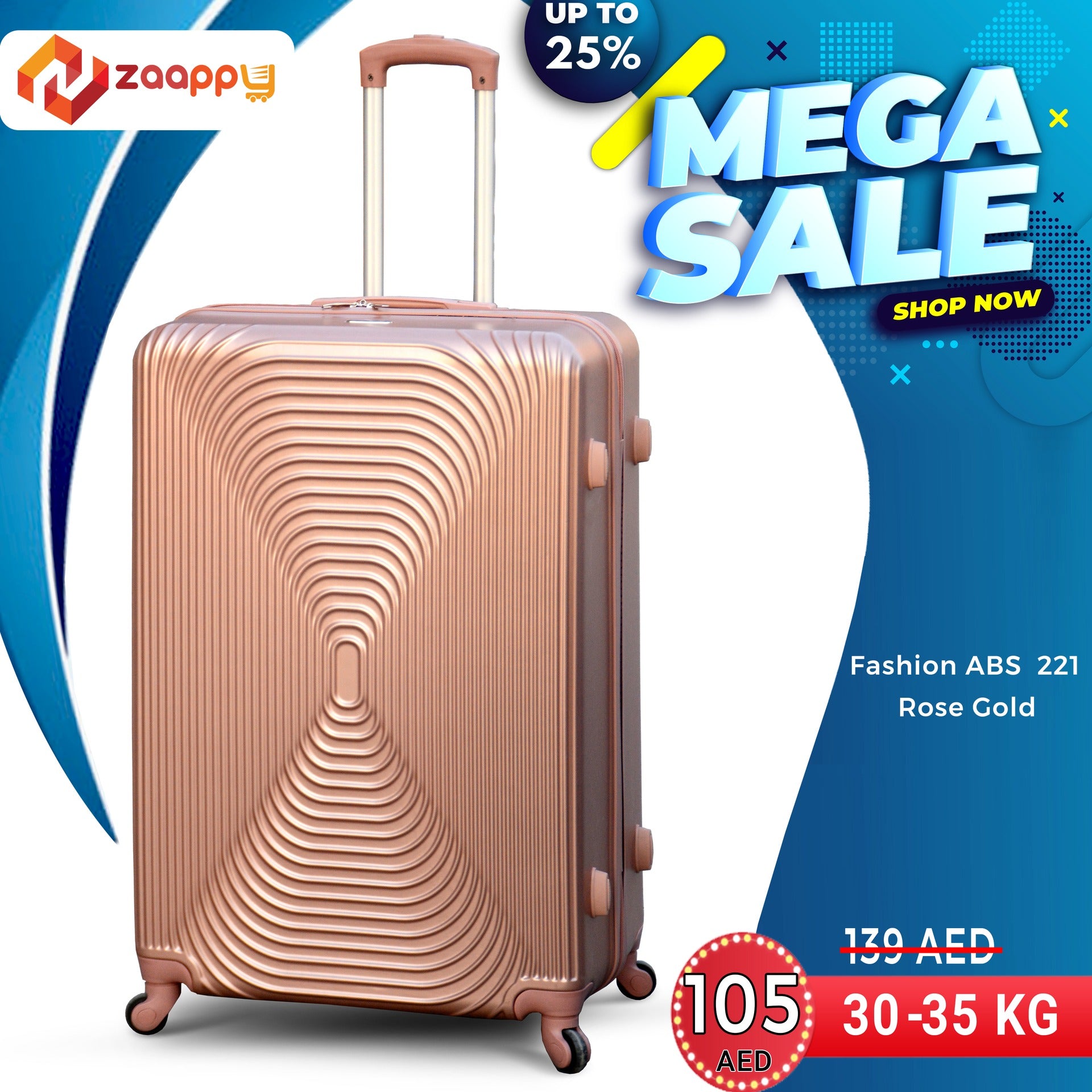 Mega Sale | Lightweight Fashion Abs Luggage | Hard Case | 28 inches, 30-35 kg | 2 Year Warranty