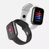 Smart Watch Men Sports | Wired Charger Type | Black and White strap Included