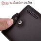 Oriyana Men 2 Fold Zipper Purse | LL 2622 Genuine Leather Button Wallet Zaappy