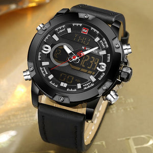 Naviforce Men's Black Dial NYLON Analogue Classic Watch | NF 9097 Black NFWTLTROBK/259
