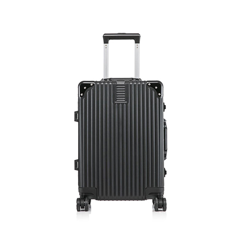 Aluminium Frame Hard Shell | Without Zipper Black Luggage | 20'' 24'' 28 inches  | 3 year warranty