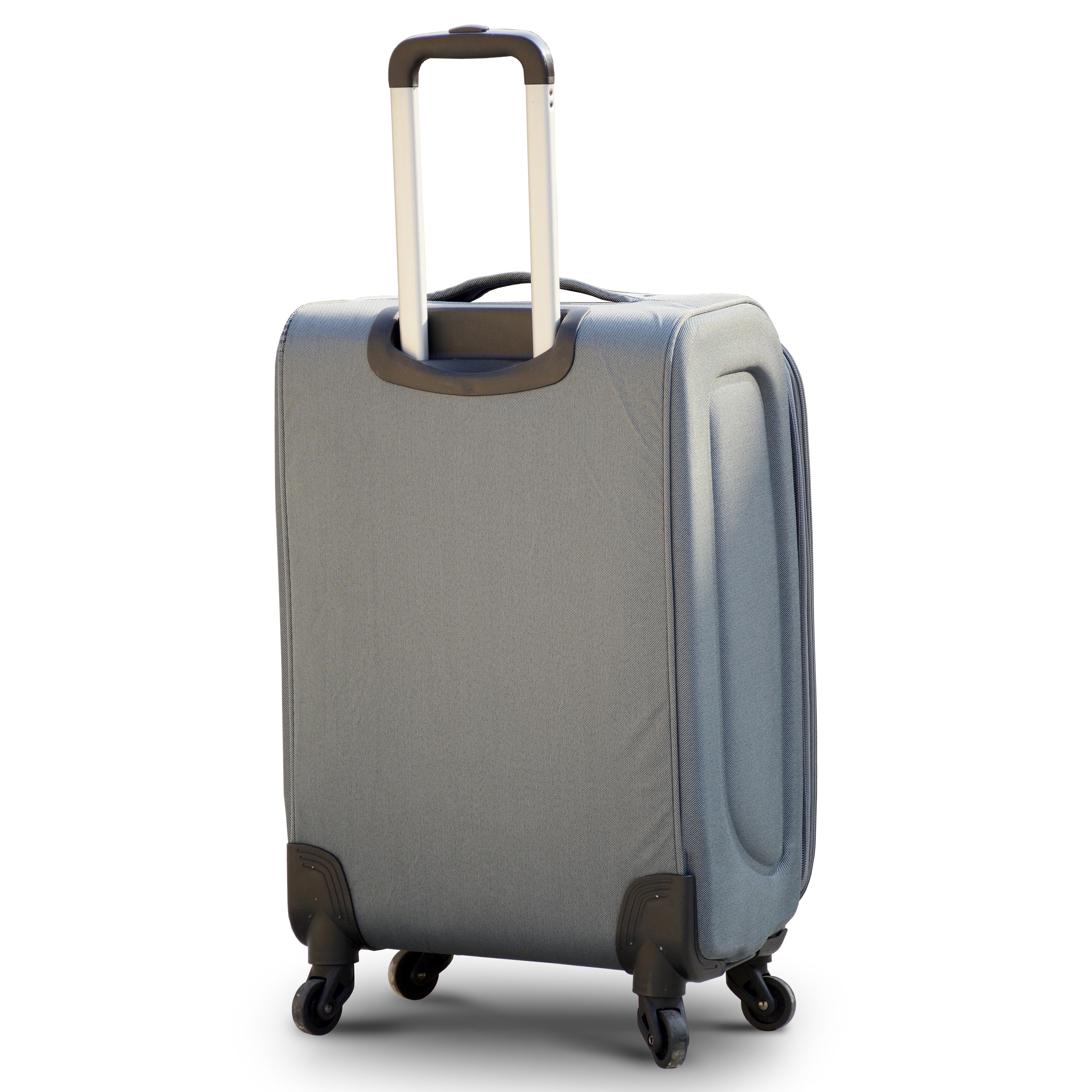 Soft Material Luggage | Soft Shell | Lightweight |  10 Kg - 20 Inches 4 Wheels | 2 Years Warranty | Jian 4 Wheel Grey