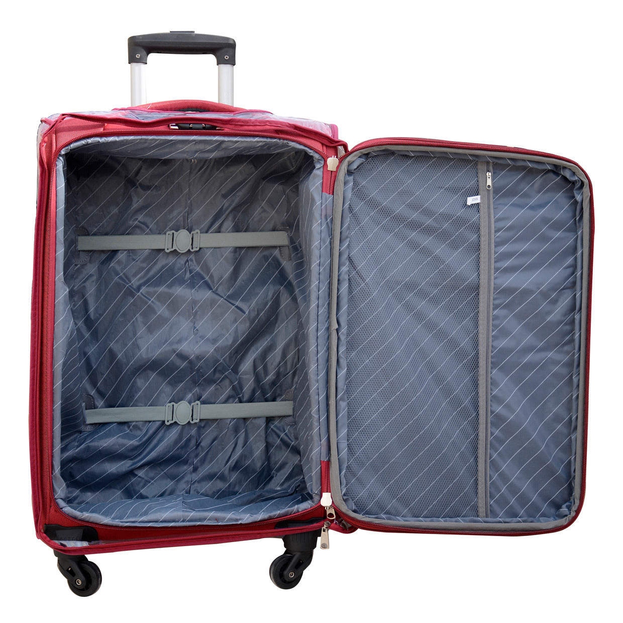 Red Color Premium Luggage With Full Set Cover | Premium Red Luggage With Cover C1 - PMLGSM4WBL