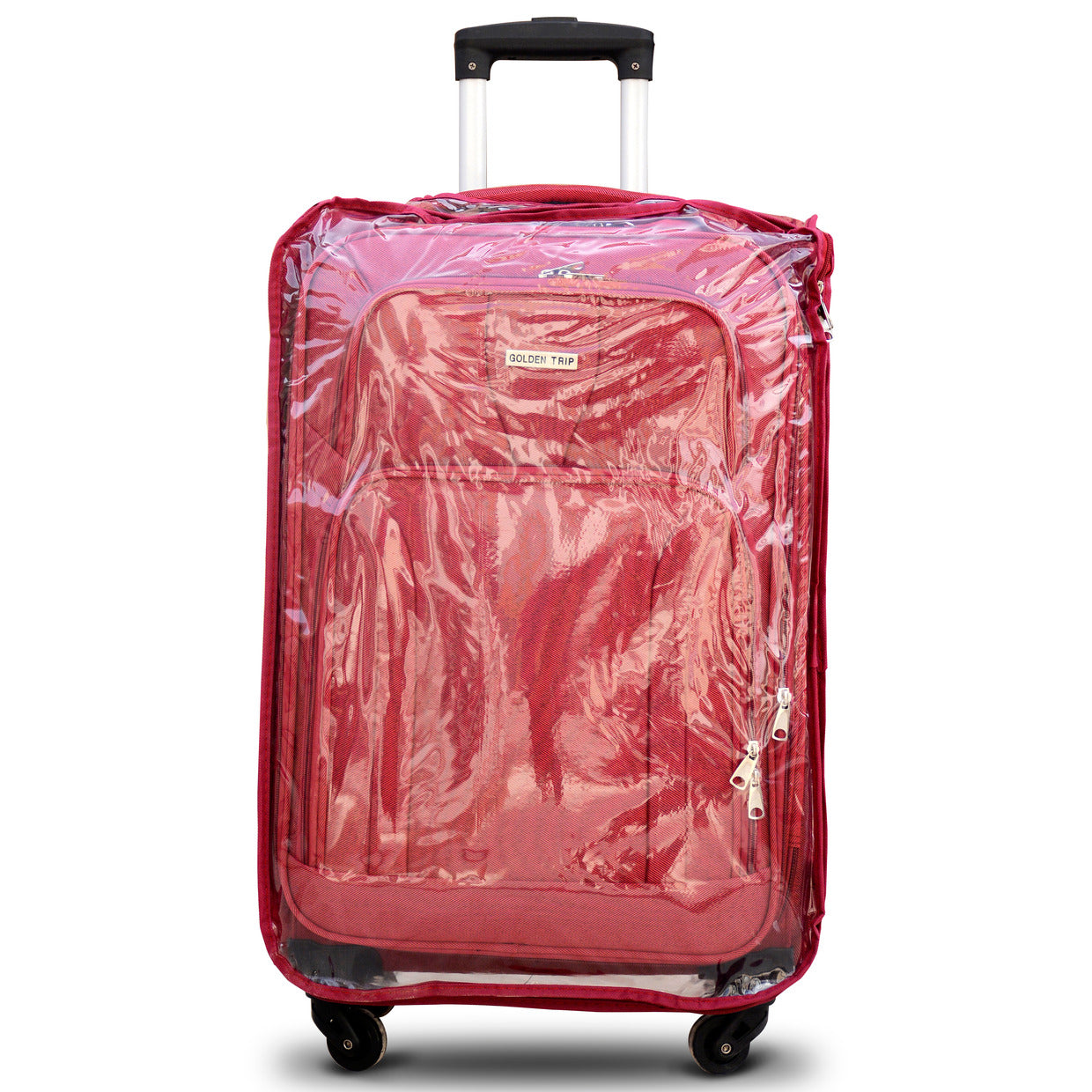 Soft Material Premium Luggage Red Color with Full Cover