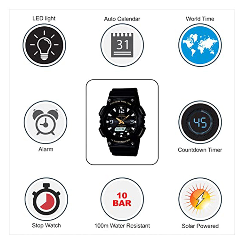 Casio Sport Analog Display Quartz Watch For Men | Watch For Men K04 - xxcwplk4bk/279