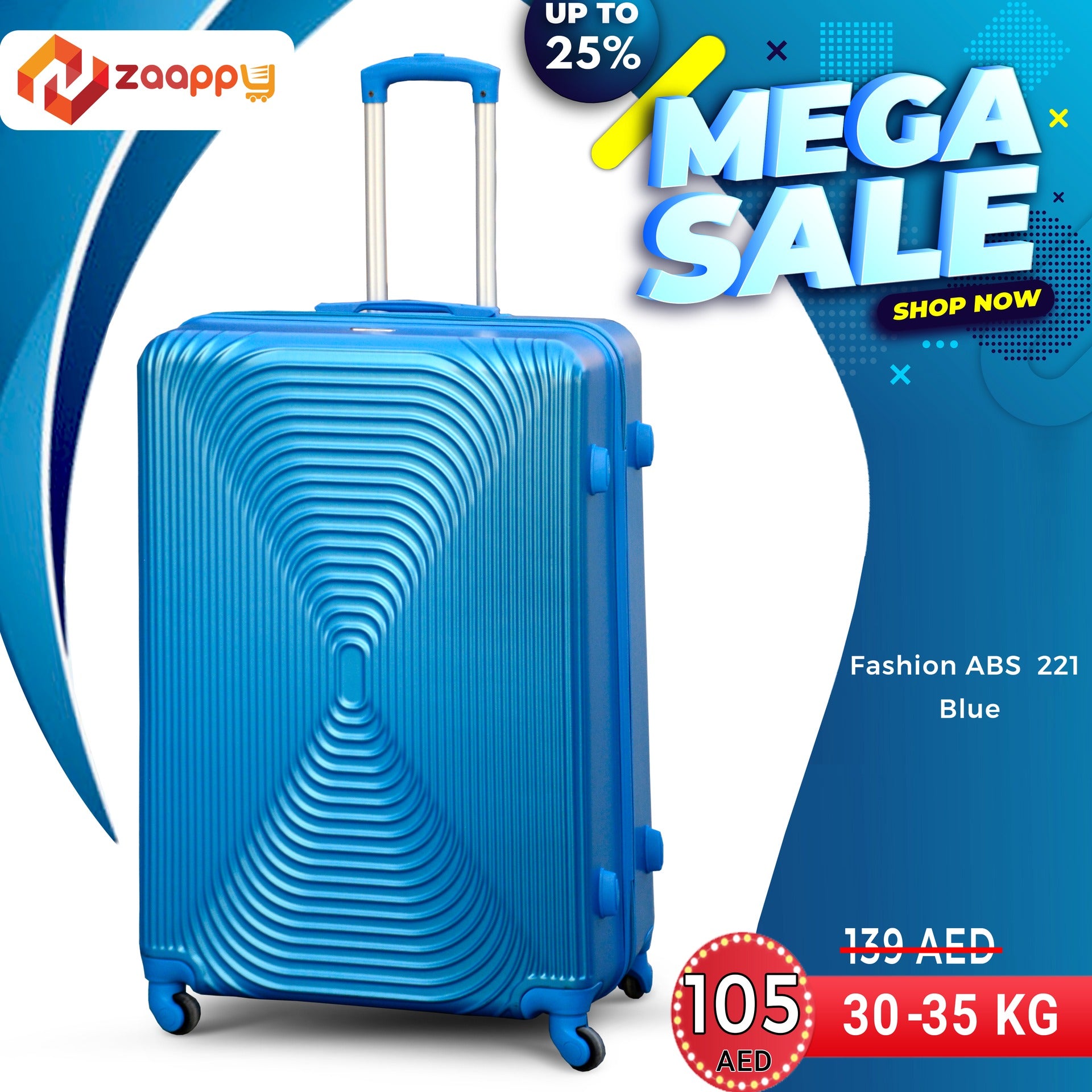 Mega Sale | Lightweight Fashion Abs Luggage | Hard Case | 28 inches, 30-35 kg | 2 Year Warranty