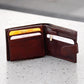 Men's Genuine Leather Wallet | 2 Fold Button Wallet WLT0003 Zaappy