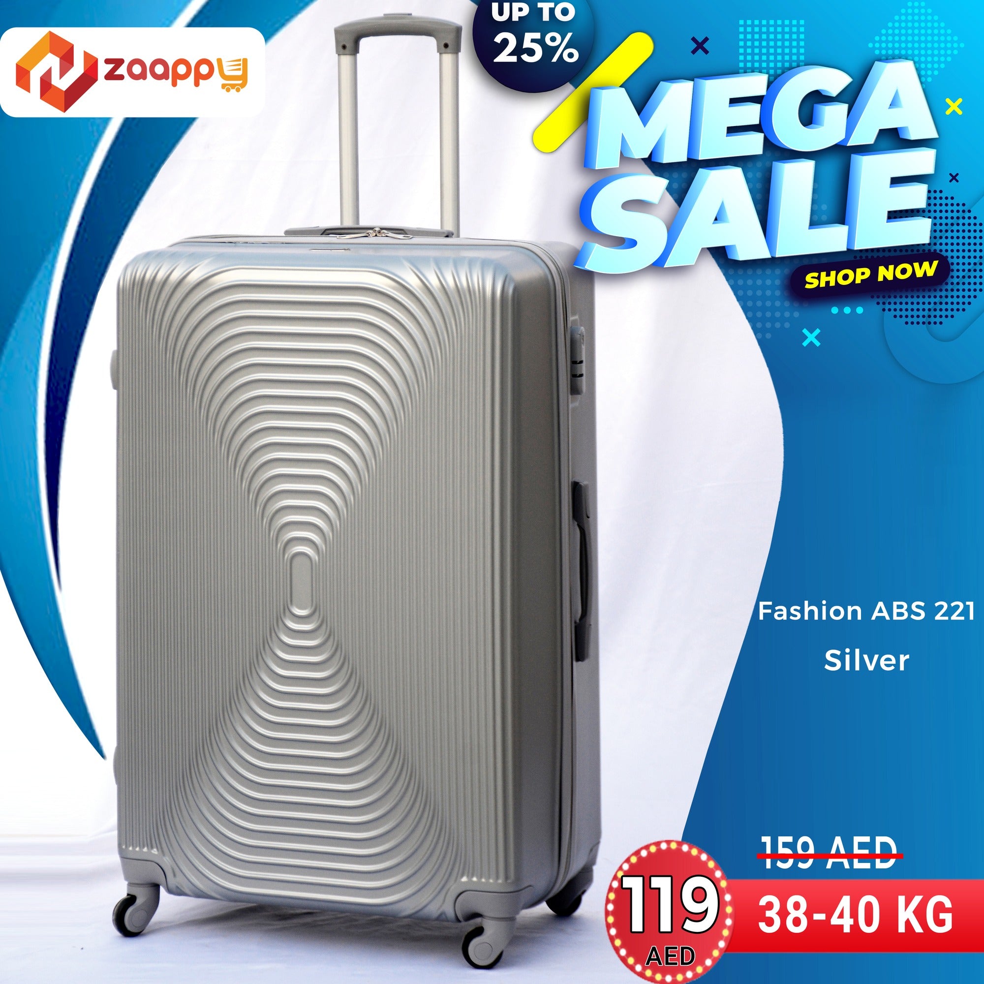 Mega Sale | Lightweight Fashion Abs Luggage | Hard Case | 38-40 Kg | 2 Year Warranty