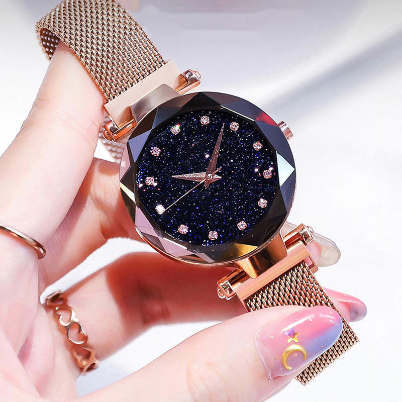 Trending Women's Watch Luxury Fashion C2 | Women's Magnetic Watch