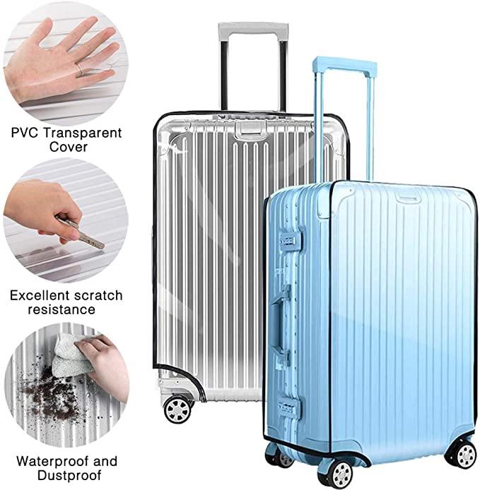 Luggage Transparent Cover | Full Cover Design | Suitcase Scratch Protection
