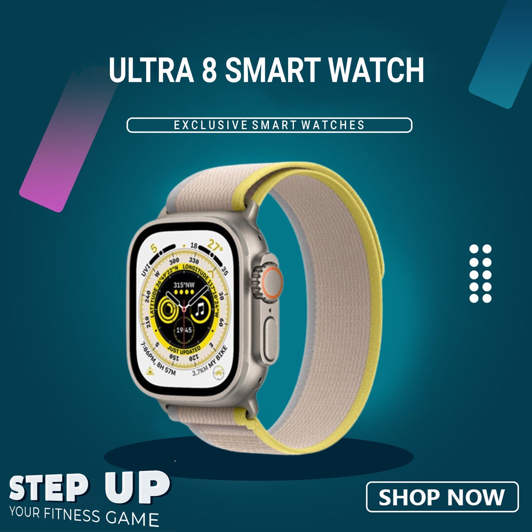 Buy 2 Get 1 Free | Ultra 8 Smart Watch 49mm with Bluetooth Calling