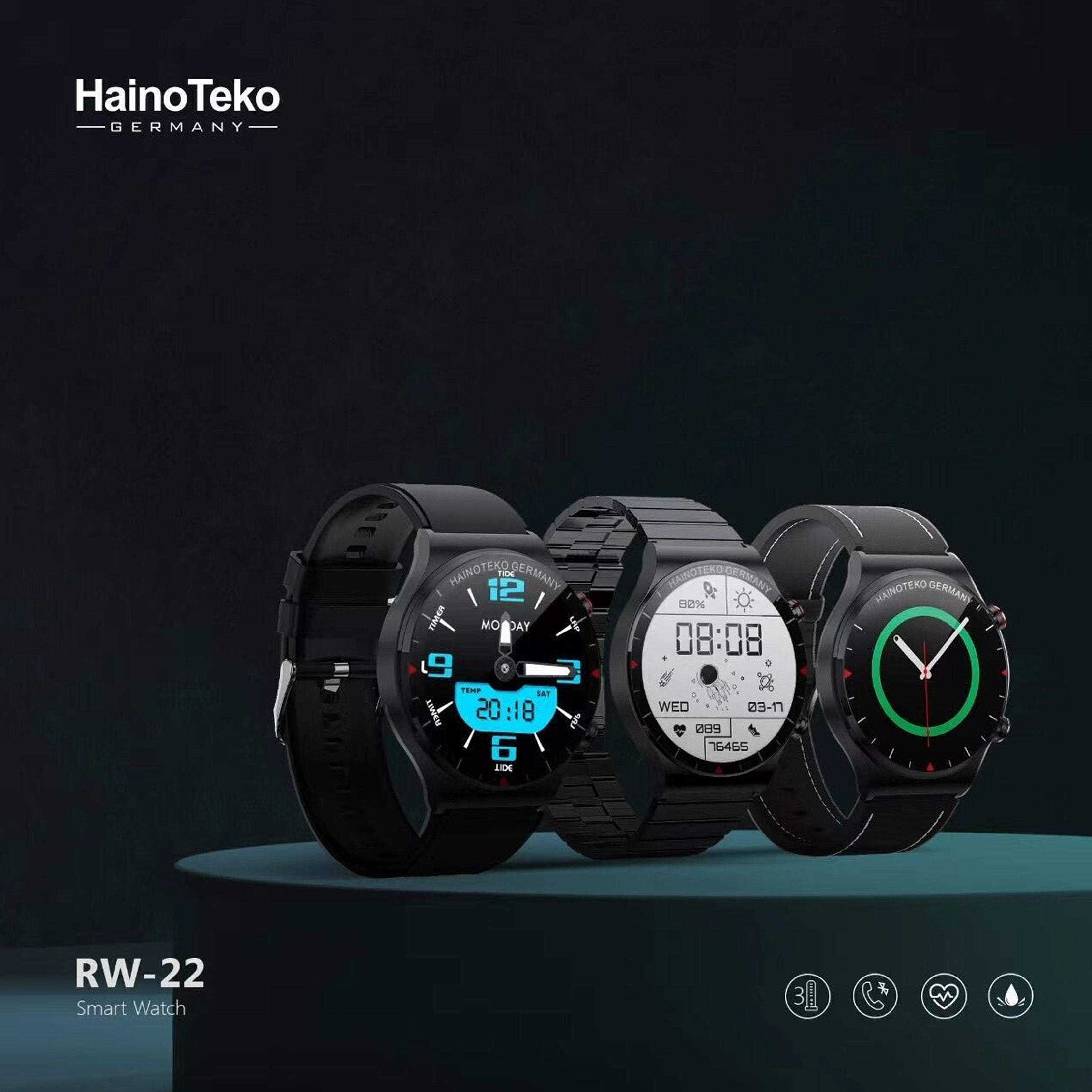 Trending Haino Teko RW22 Germany High Quality smartwatch | Haino Teko RW-22 Smart Watch - HAWAMEBLCX/255